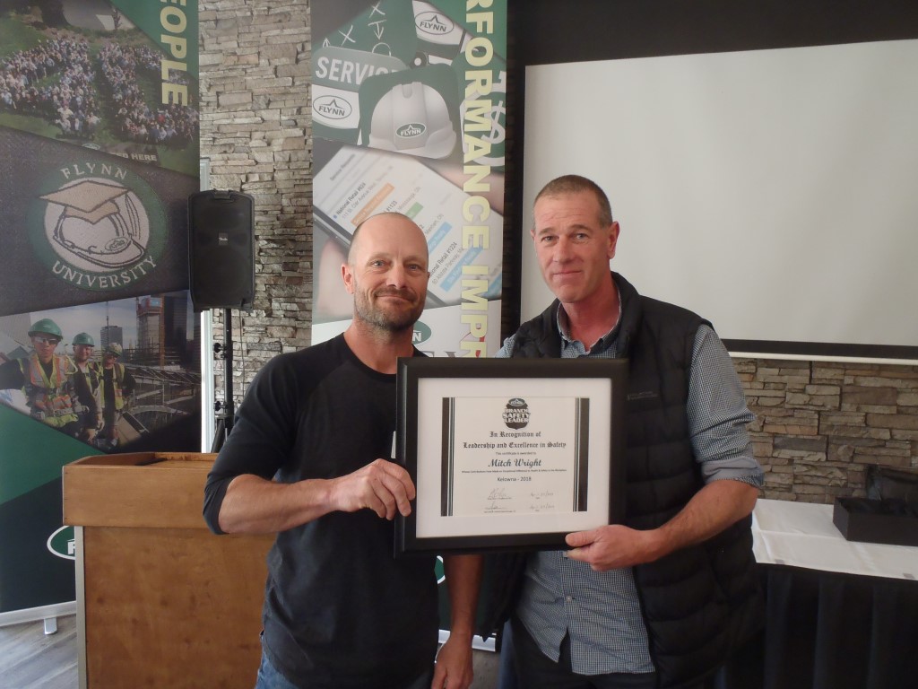 Leadership and Excellence in Safety Kelowna FlynnCrew