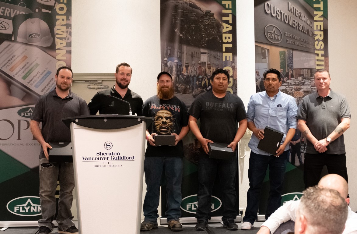 Award winners at the Vancouver Safety meeting