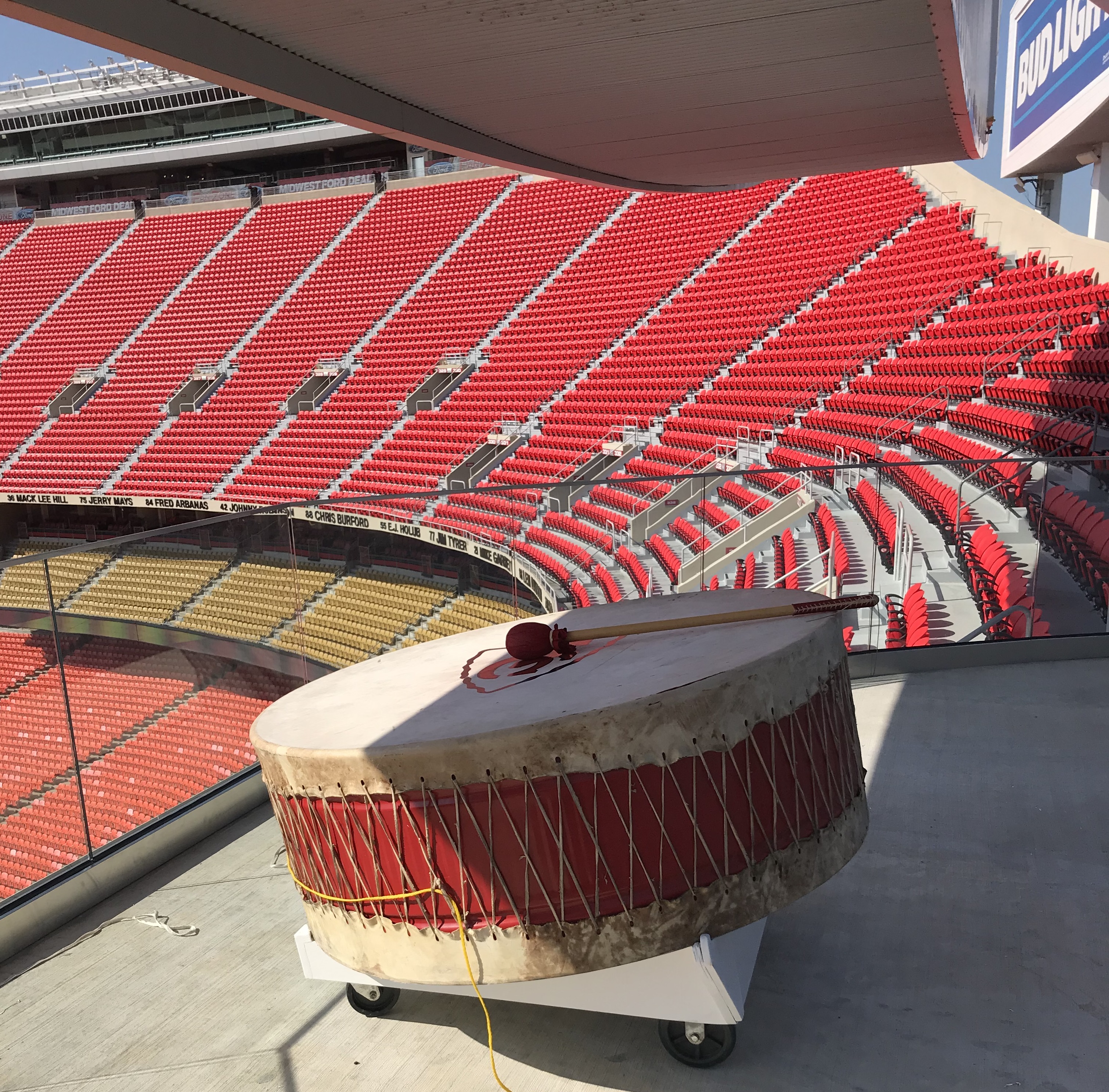 Drum in stadium